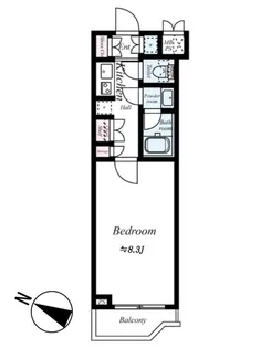 ルーブル祐天寺【4階】の間取り
