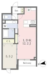 ハンブルトン連坊【1階】の間取り
