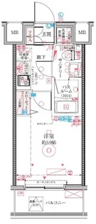 クレヴィスタ四ツ木【5階】の間取り