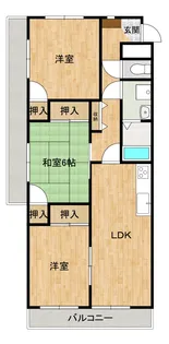 マンションYHY【3階】の間取り