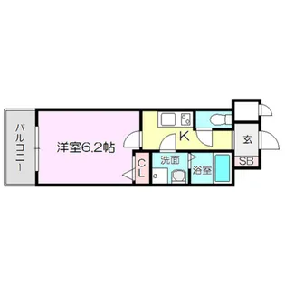 レジュールアッシュプレミアムツインー1【3階】の間取り