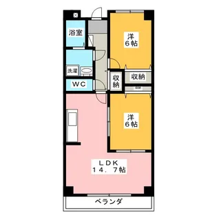 Cat Fish 壱番館【3階】の間取り