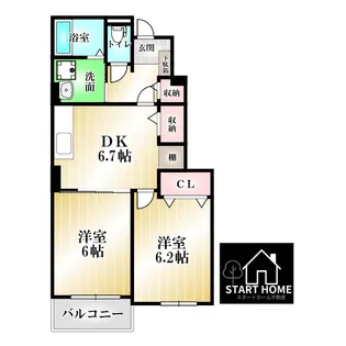ドリームガーデン【1階】の間取り