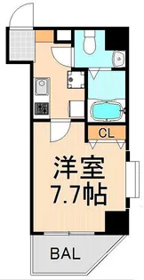 KDXレジデンス御徒町【9階】の間取り