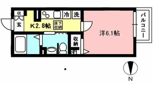 グランデ中野島【1階】の間取り