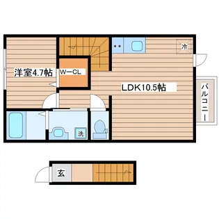 ヴィレッタ【2階】の間取り