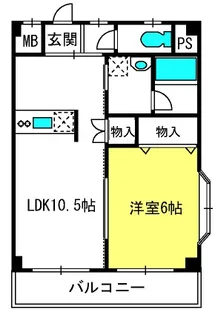 サニーハイツ松本【2階】の間取り