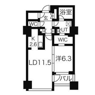 プライムメゾン大通公園【6階】の間取り