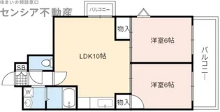 グレースすわ【2階】の間取り