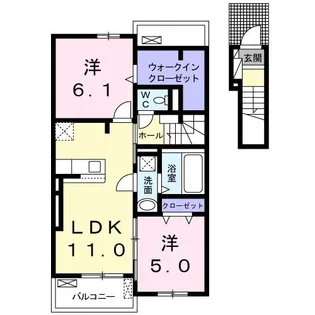 フィオーレIII【2階】の間取り