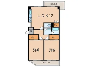モンラヴィ青木【5階】の間取り
