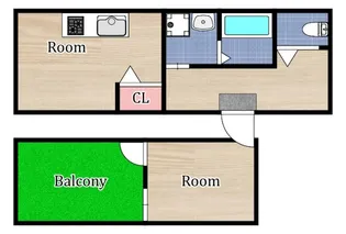 メゾンシン【3階】の間取り