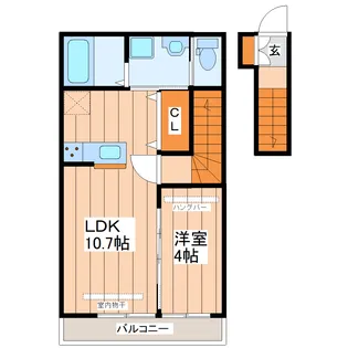 gr鹿野【2階】の間取り