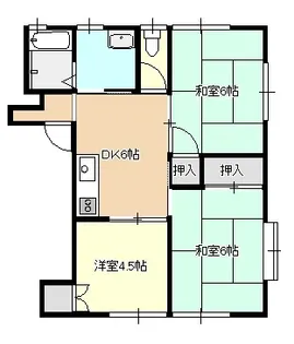 メゾンエスティ【2階】の間取り