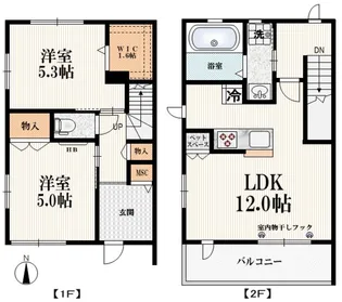 Maison de Sakuras【2階】の間取り