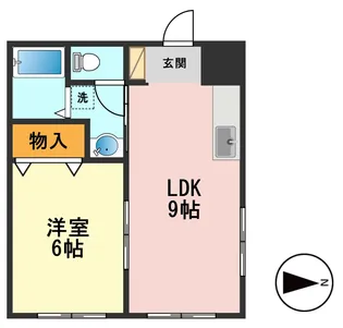 コーポロビン【1階】の間取り