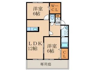 フィオーレ【1階】の間取り