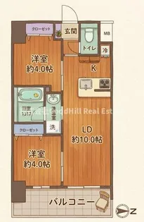 セレニテフラン新大阪【3階】の間取り