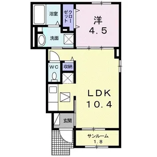 Al Sole【1階】の間取り