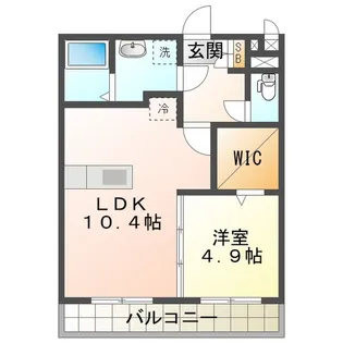 マリアロッソ富田【3階】の間取り