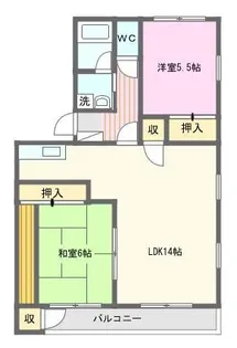 プレステージ高丘【3階】の間取り