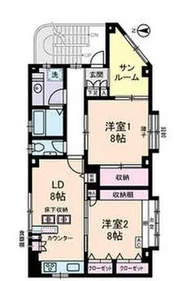 SELECT神楽坂【2階】の間取り