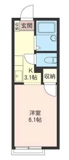 アネスタ阿佐谷【1階】の間取り