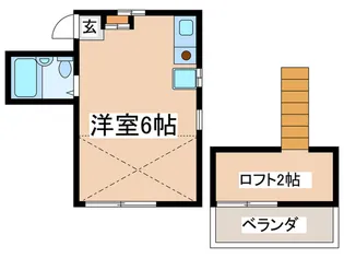 コーポ沖山【2階】の間取り