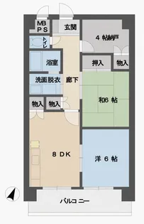 正岡ビル【6階】の間取り