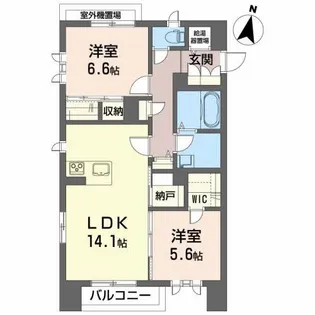As Viaura Kuwano【3階】の間取り