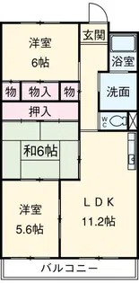 エスペラール遠若【4階】の間取り