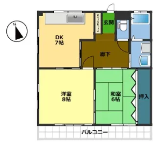 稲生マンション【2階】の間取り