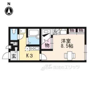 レオパレスシュタインベルク【2階】の間取り