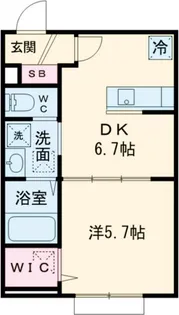 リーブルコート東小岩【1階】の間取り