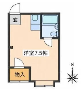 西巣鴨ビル【5階】の間取り