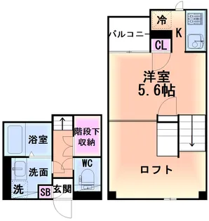 CB鴻巣フィオーレ【1階】の間取り