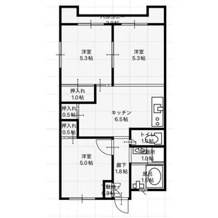 日光ビル【3階】の間取り