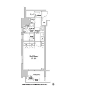 東京都新宿区岩戸町【マンション】の間取り