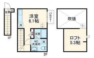 ハミング越谷の間取り