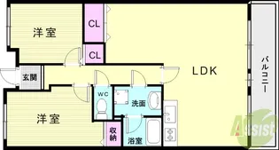リアライズ東垂水【2階】の間取り