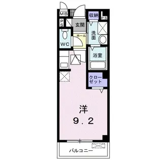 サンパティエコート【1階】の間取り
