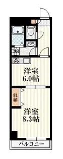 フレア武蔵野【2階】の間取り
