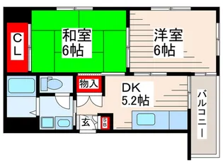 サヤスマンション【4階】の間取り