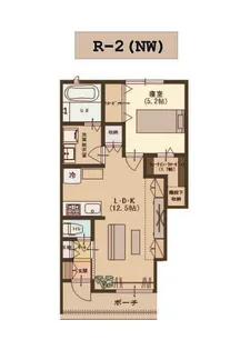ユーソニアン・前川東D【1階】の間取り