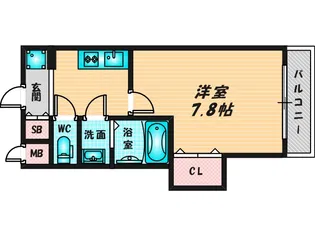 Luxe布施南【7階】の間取り