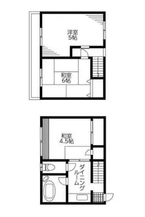 中台テラスハウス【1階】の間取り