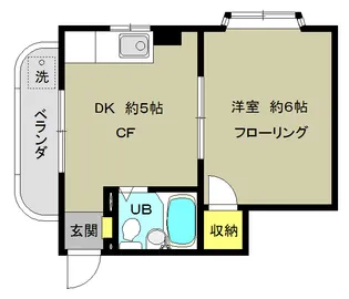 倉茂コーポ【2階】の間取り