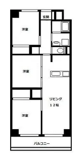 グリーンパーク北葛西【6階】の間取り