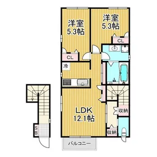 シャルマン甲陽園の間取り