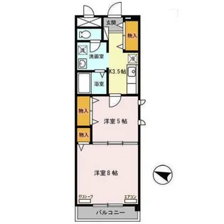 クレストール【2階】の間取り